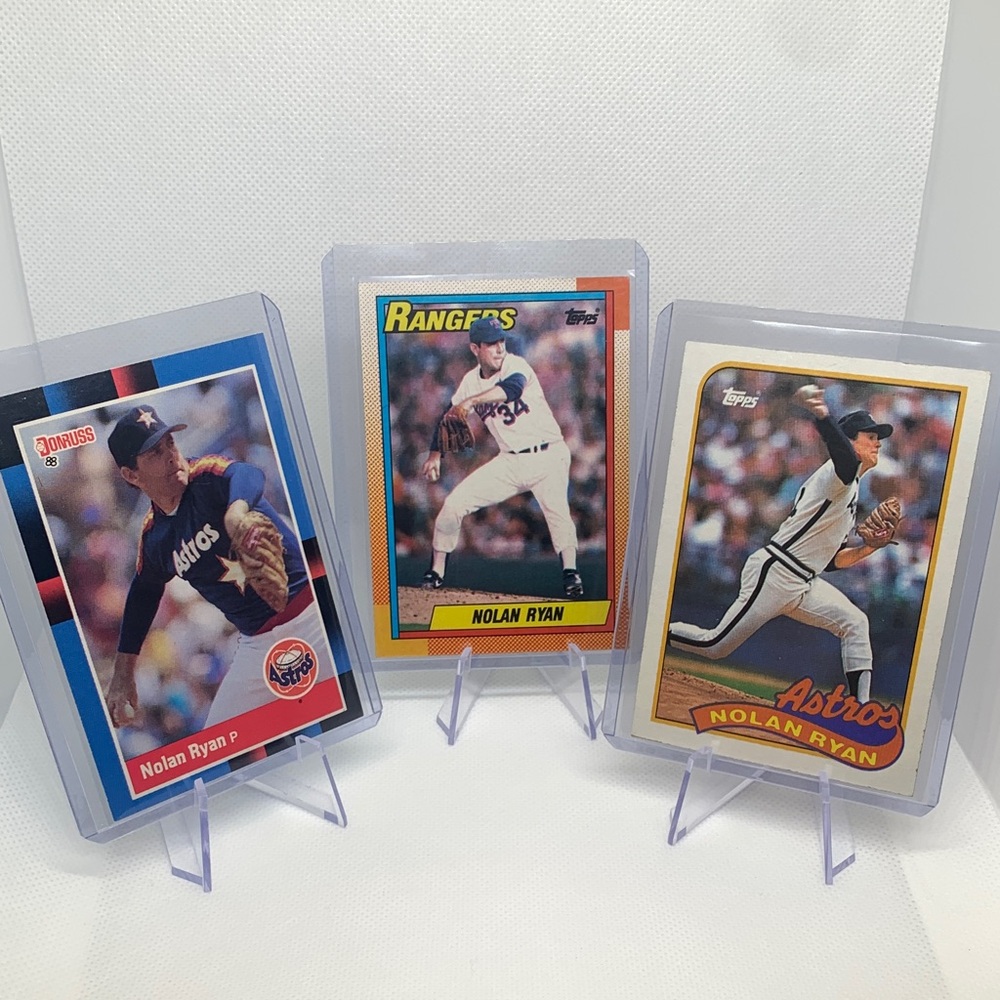 Nolan Ryan Baseball Card Collection 1988-1990 Topps TX Houston Astros HOF Legend